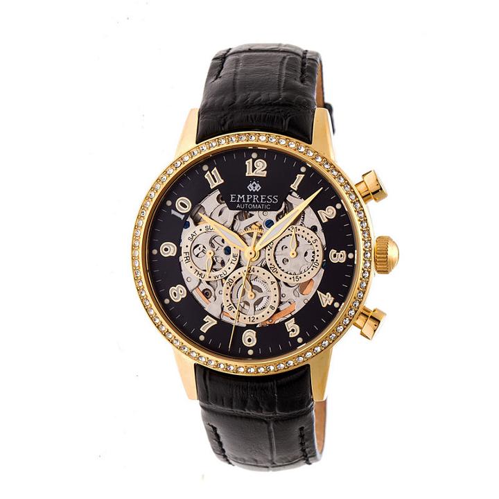 Empress Unisex Black Strap Watch-empem2004