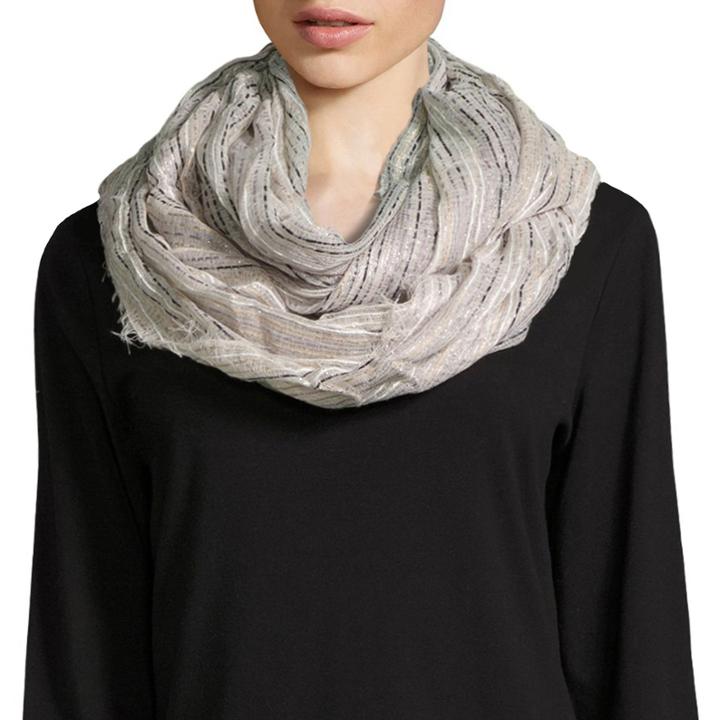 Big Buddha Scarf Lurex Spacedye Stripe Infinity