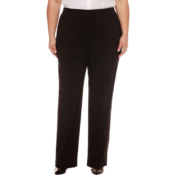 Worthington Slim Fit Pull On Pants-plus