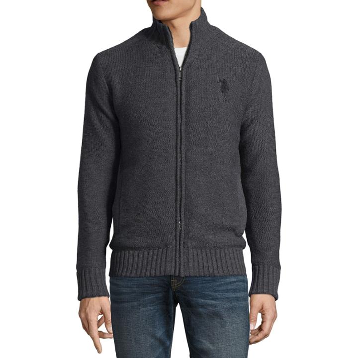 U.s. Polo Assn. Mock Neck Long Sleeve Layered Sweaters