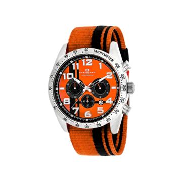 Oceanaut Mens Orange Strap Watch-oc3521