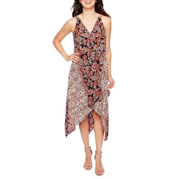 S.l. Fashions Sleeveless Pattern Maxi Dress