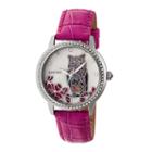 Bertha Unisex Pink Strap Watch-bthbr7106