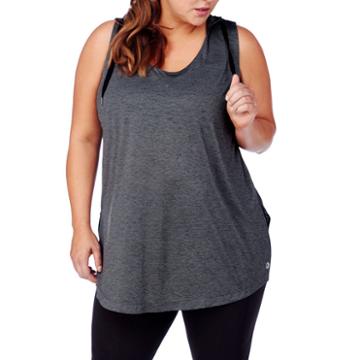 Rainbeau Curves Marina Sleeveless Hooded Tank - Plus