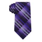 Van Heusen Chrome Aarush Plaid Slim Tie