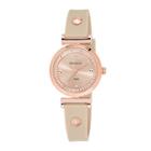 Armitron Now Womens Crystal-accent Pink Strap Watch