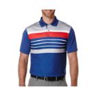 Pga Tour Short-sleeve Heather Stripe Golf Performance Polo