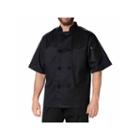 Dickies Unisex Short Sleeve Classic Knot Button Chef Coat - Big