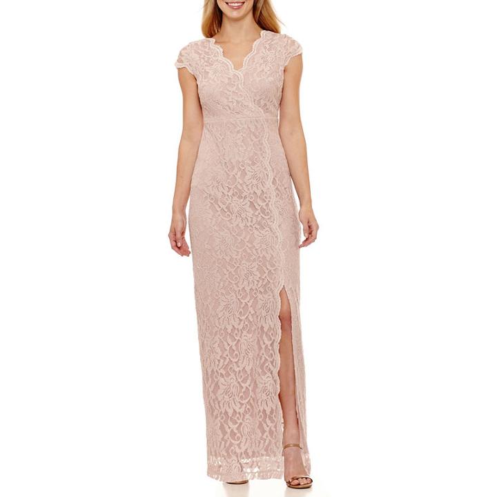 Tw Steel Short Sleeve Evening Gown-petite