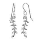 Silver Treasures The Skinny Clear Diamond Accent Sterling Silver Drop Earrings