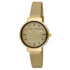 Laura Ashley Womens Gold Tone Strap Watch-la31041yg