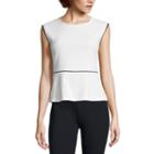 Liz Claiborne Sleeveless Crew Neck T-shirt-womens