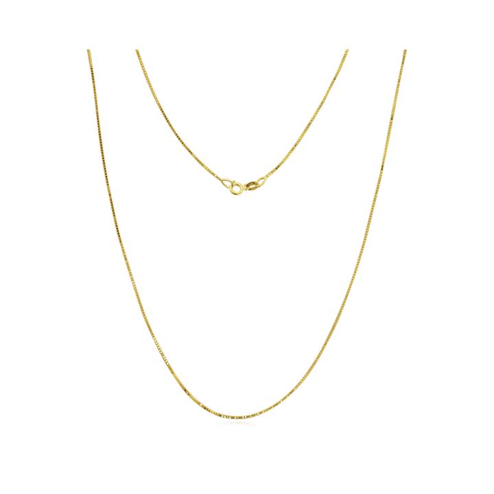 Made In Italy 14k Gold .75mm Box Chain Necklace