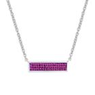 Sparkle Allure Sparkle Allure Womens Purple Silver Over Brass Pendant Necklace