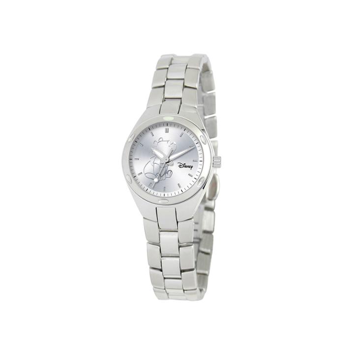 Disney Fortaleza Winnie The Pooh Womens Silver-tone Watch
