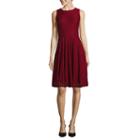 Danny & Nicole Diamond Lace Fit-and-flare Dress