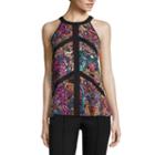 Nicole By Nicole Miller Sleeveless Colorblock Top