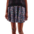 Olsenboye Aztec Print Skater Skirt