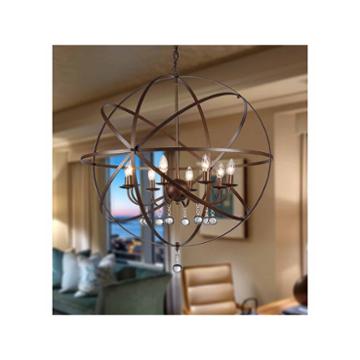Warehouse Of Tiffany Jossie 8-light Crystal 30-inch Bronze-finish Chandelier