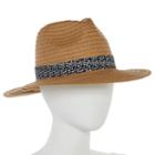Mixit&trade; Panama Hat With Print Star Trim