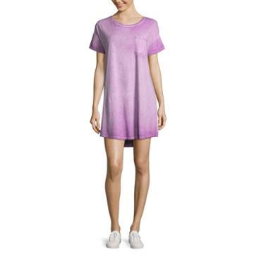 Arizona Short Sleeve T-shirt Dresses - Juniors