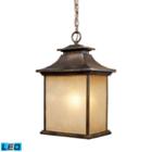 San Gabriel 1-light Outdoor Led Pendant In Hazelnut Bronze