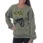 Ac/dc Juniors' Cannon For Those About To Rock Vintage Graphic Sweatshirt