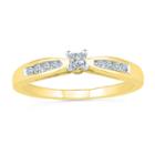 Promise My Love Womens 1 1/5 Ct. T.w. Genuine Multi-shape White Diamond 10k Gold Promise Ring