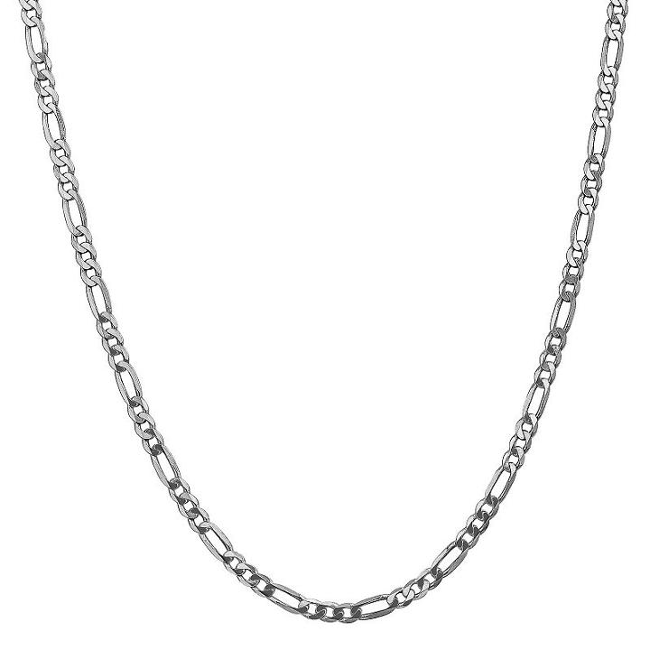 14k Gold Solid Figaro 20 Inch Chain Necklace