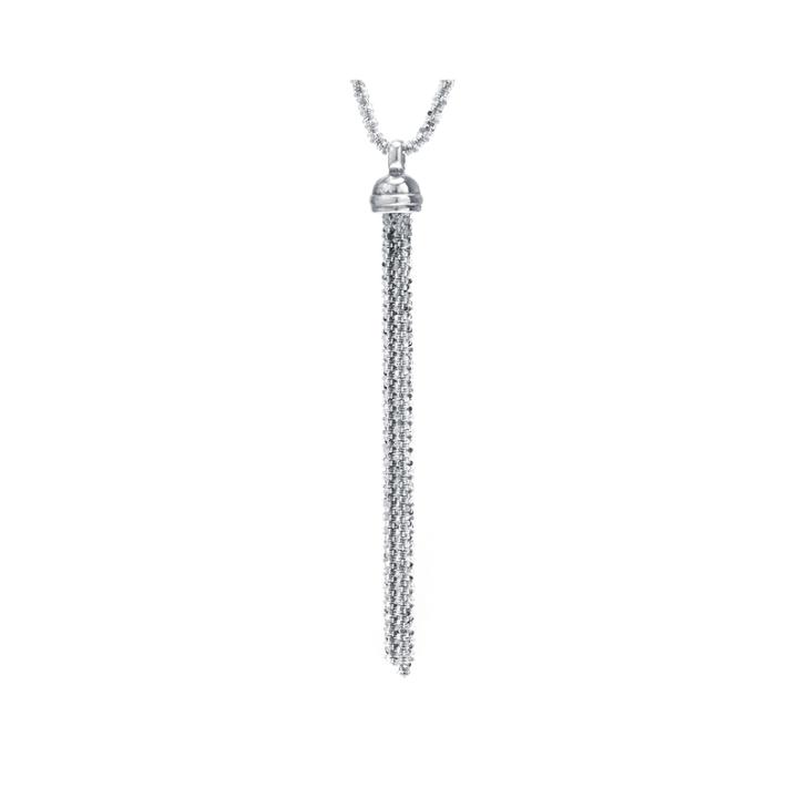Made In Italy Sterling Silver Tassel Necklace