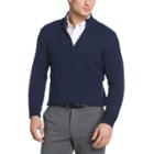 Van Heusen Cable Qtr Long Sleeve Pullover Zip Sweater