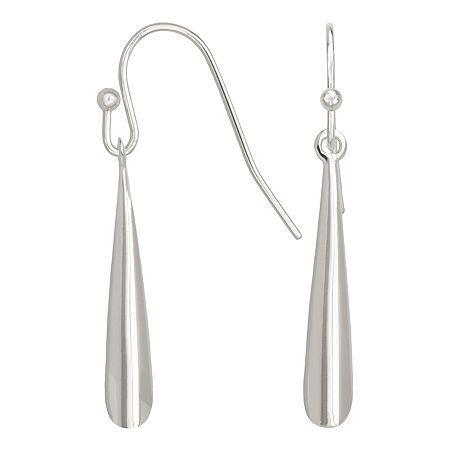 Sterling Silver Linear Drop Earrings