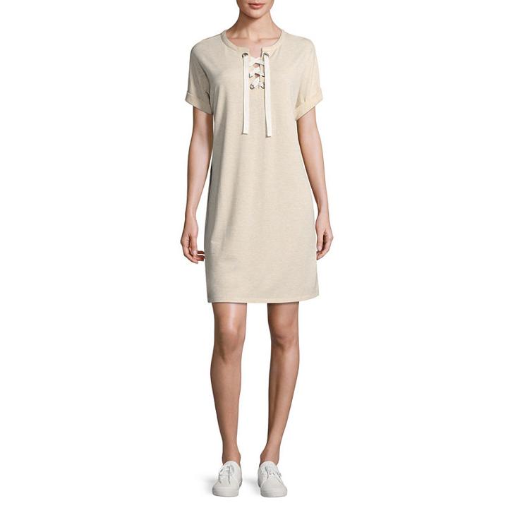 Xersion Short Sleeve Lace Up Dress