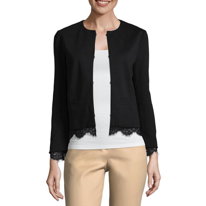 Liz Claiborne Lace Hem Blazer