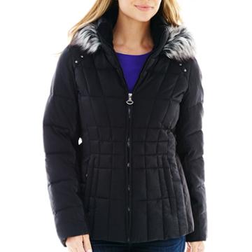 Zeroxposure Hooded Shimmer Puffer Jacket