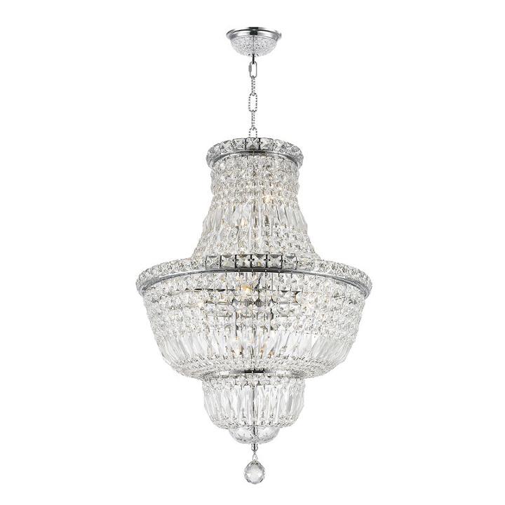 Empire Collection 12 Light Medium Round Crystal Chandelier