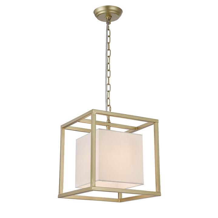 Lussa 1-light Square Gold 12-inch Pendant