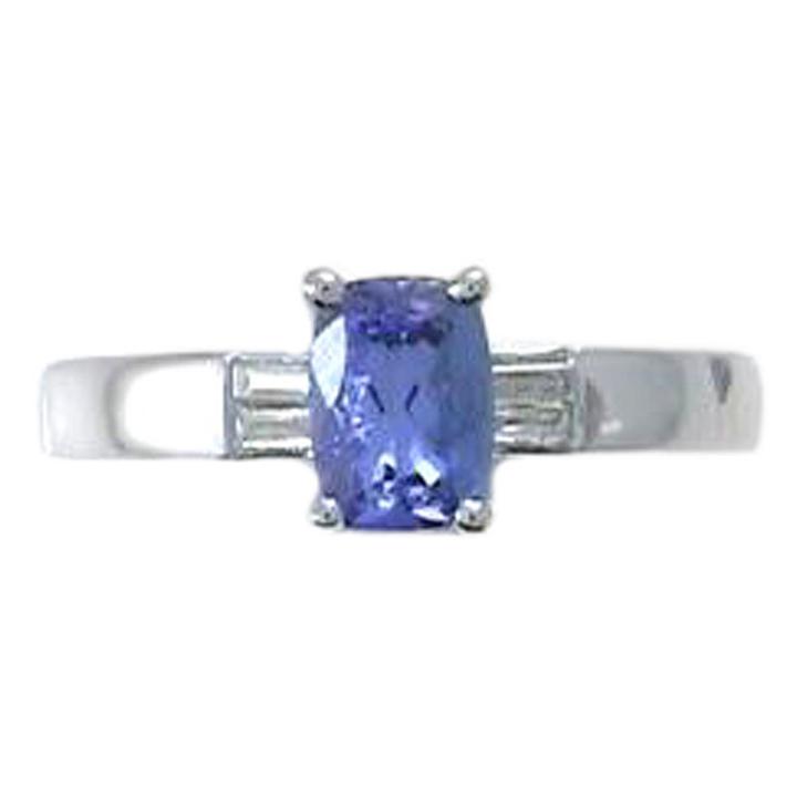 Womens 1/5 Ct. T.w. Blue Tanzanite Sterling Silver Cocktail Ring
