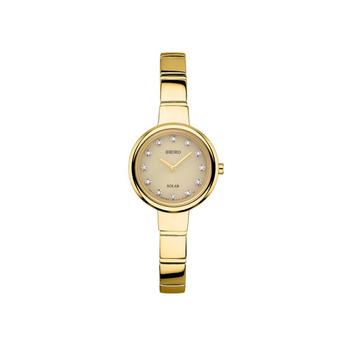 Seiko Womens Gold Tone Bangle Watch-sup366