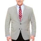 Stafford Yearround Stretch Black White Houndstooth Sport Coat-big And Tall