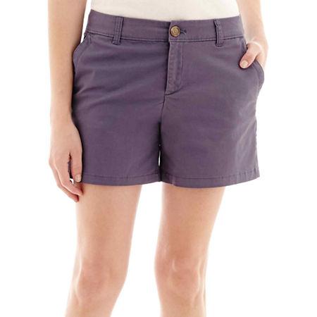 Liz Claiborne Classic Chino Twill Shorts