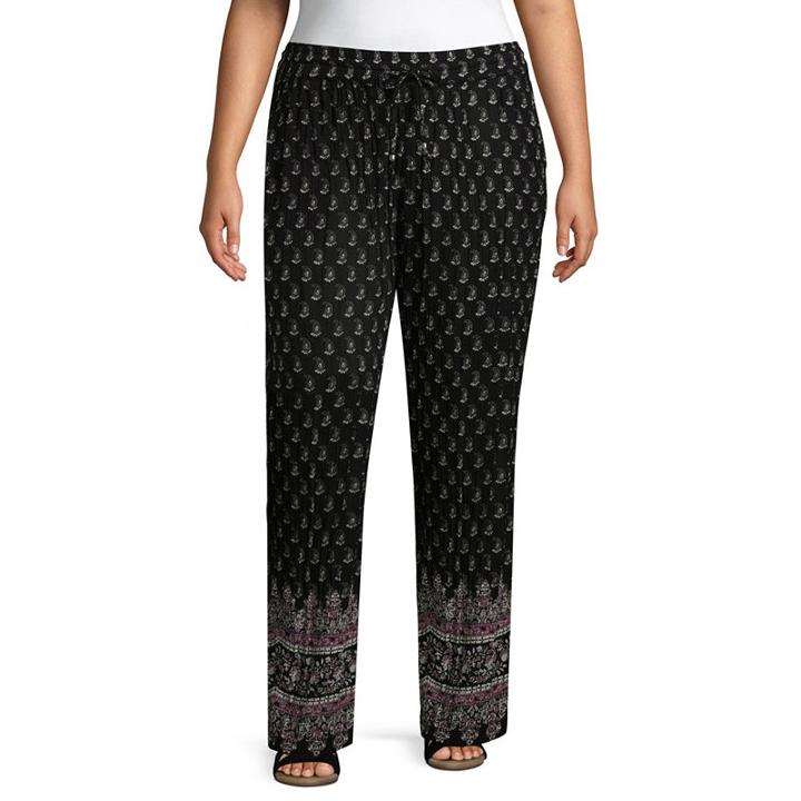 Drawstring Woven Printed Pant-plus