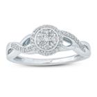 Womens 1/5 Ct. T.w. White Diamond 10k Gold Promise Ring