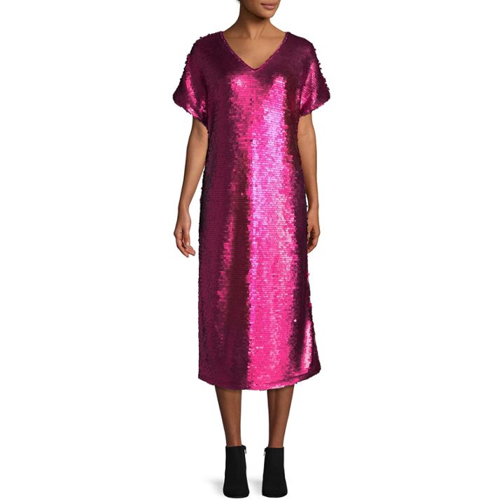 Tracee Ellis Ross For Jcp Glow Short-sleeve Sequin Dress