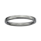 Personally Stackable Black Sterling Silver Stackable 3.5mm Square-edge Ring
