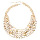 Vieste Simulated Pearl 5-row Necklace