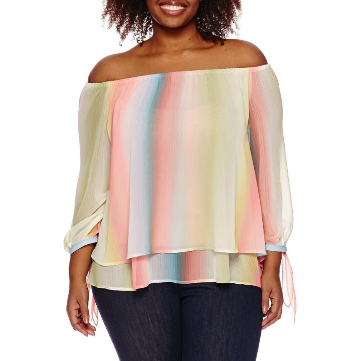 A.n.a 3/4 Sleeve Blouse-plus