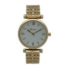 Olivia Pratt Unisex Gold Tone Strap Watch-15921gold