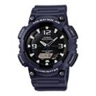 Casio Mens Black Dial Blue Resin Strapl Solar Sport Watch Aq-s810w-2a2