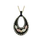 Black Hills Gold 10k Gold Over Brass Midnight Eclipse Pendant